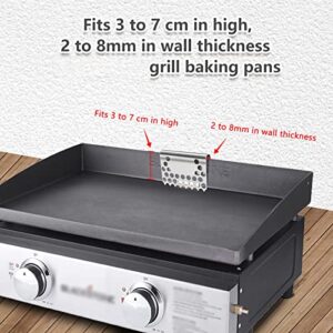 Grill Food Mesh Screen, Grill Grease Cup Filter, Stainless Steel Food Fighter Mesh Screen Blocks Food Falling into Tray, Cooking Accessories for Black Stone Flat Top Griddle and Other Grills