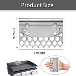 Grill Food Mesh Screen, Grill Grease Cup Filter, Stainless Steel Food Fighter Mesh Screen Blocks Food Falling into Tray, Cooking Accessories for Black Stone Flat Top Griddle and Other Grills