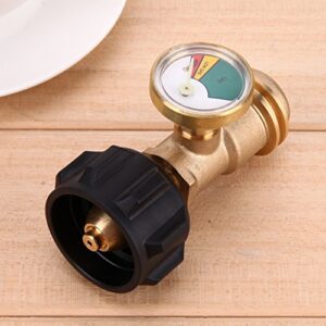 WinnerEco Propane Tank Gauge, Propane Gas Pressure Meter Indicator Leak Detector for Cylinder BBQ Gas Grill Heater