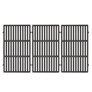 uniflasy 18.7″ cooking grates for weber genesis ii 400 and genesis ii lx 400 series gas grills, genesis ll lx e-440/s-440, s-410/e-410 grill grate replacement parts for weber 66089 66097, cast iron