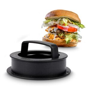 homeease burger press, 4-in-1 hamburger press patty maker abs grill press burger mold for griddle stuffed slider kitchen bbq barbecue tool grilling accessories 5.5 x 5.5 x 2.56 inch