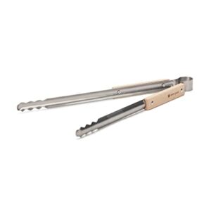 snow peak barbecue tongs – sturdy & durable grilling tools – stainless steel – 7.6 oz