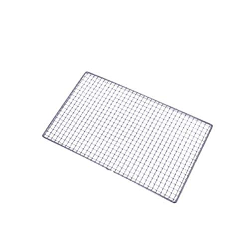 GEZICHTA Carbon Baking Net, BBQ Grill Net Baking mesh mats Barbecue Grill net Stainless Steel Cross Wire, 2540cm for Ourdoor Picnic, BBQ