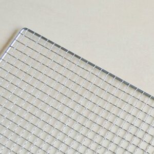 GEZICHTA Carbon Baking Net, BBQ Grill Net Baking mesh mats Barbecue Grill net Stainless Steel Cross Wire, 2540cm for Ourdoor Picnic, BBQ