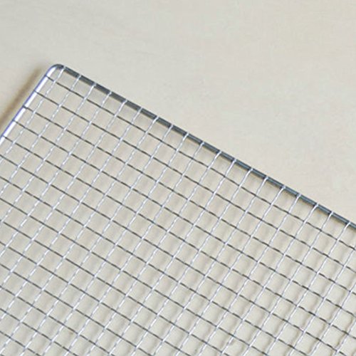 GEZICHTA Carbon Baking Net, BBQ Grill Net Baking mesh mats Barbecue Grill net Stainless Steel Cross Wire, 2540cm for Ourdoor Picnic, BBQ