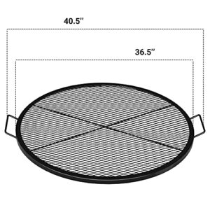 Onlyfire X-Marks Fire Pit Grill Cooking Grate, Outdoor Campfire BBQ Grill, Round - 36 Inch