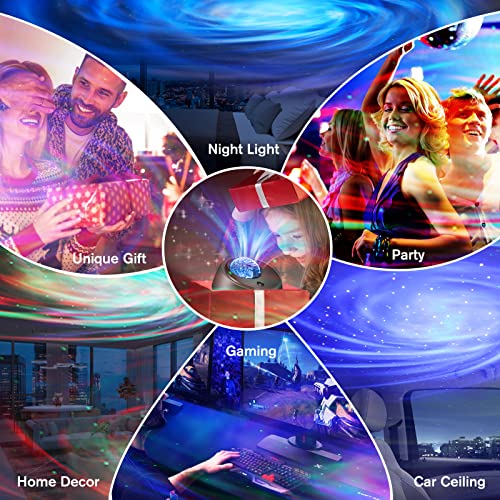 Star Projector, 3 in-1 Galaxy Projector for Bedroom 21 Lights Effects Largest Area Aurora Projector with Bluetooth Speaker Timer, Star Projector Galaxy Light for Kids Adults Ceiling Xmas Decor