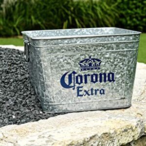 Leigh Country Corona MC 47940 Galvanized Steel 42 Qt. Extra Tub with Stand, Silver