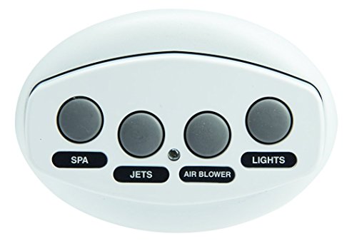 Pentair 521885 iS4 Four-Function Spa-Side Remote, White, 100 Foot Cord, Compatible With IntelliTouch & EasyTouch