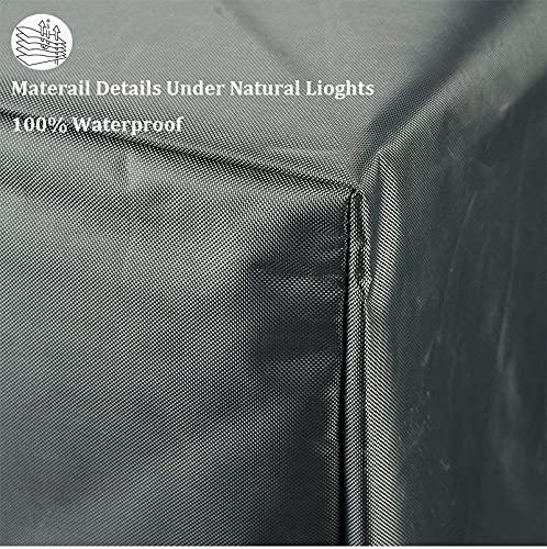 Cooler Cart Cover 420D Oxford Fabric Waterproof Patio Ice Chest Protective Covers with UV Coating