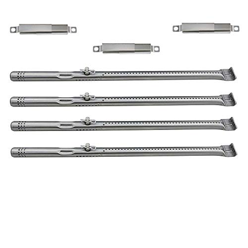 Htanch SA4761 (4-Pack) 14 3/8" Burner Replacement for Charbroil 463240015, 463240115, 463344116，463242515, 463242715, 463242716, 463276016, 463343015, 463344015, 463367016, 463370015