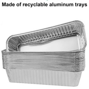 EasiBBQ Aluminum Foil Grill Drip Pans for Camp Chef Portable Grill, Disposable Aluminum Grease Pan Liners, 20 Pack