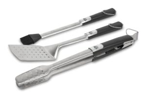 pit boss grills soft touch 3 piece tool set, stainless