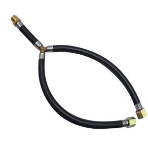 mensi 3/8″ flare gas grill flexible connection pipe y splitter propane hose assemly parts inlet pipe