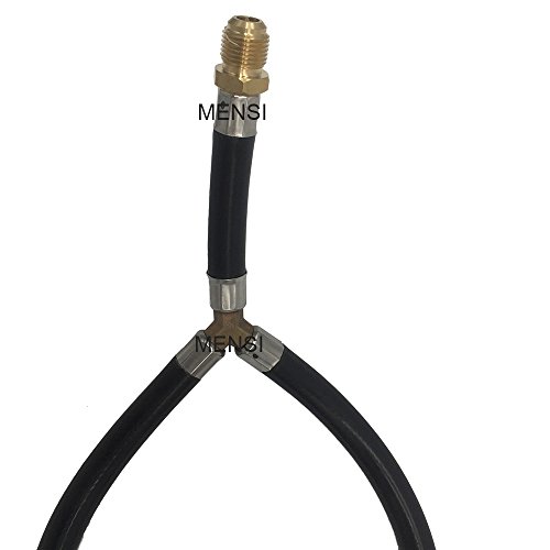 MENSI 3/8" Flare Gas Grill Flexible Connection Pipe Y Splitter Propane Hose assemly Parts Inlet Pipe