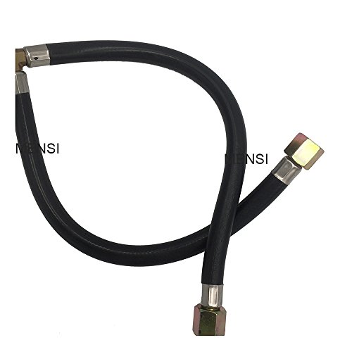 MENSI 3/8" Flare Gas Grill Flexible Connection Pipe Y Splitter Propane Hose assemly Parts Inlet Pipe