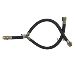 MENSI 3/8" Flare Gas Grill Flexible Connection Pipe Y Splitter Propane Hose assemly Parts Inlet Pipe