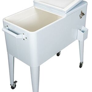 Permasteel 80 Quart Portable Cooler in White