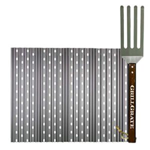 GrillGrate - Replacement Grill Grates for Weber Spirit 310 Series, Genesis Silver B, Genesis 1000 Set Comes with Grilling Tool