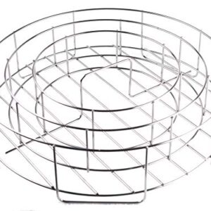 BBQ Guru Rib Rings | Rib Rack for Smoking/Grillings Holds 5 Ribs and a Whole Chicken