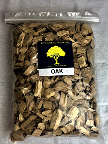 J.C.'s Smoking Wood Chips - 210 Cu Inch Gal Bag - Oak