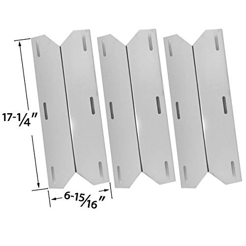 Replacement Charmglow 720-0230, 720-0036-HD-05 Home Depot 3 Burner Gas Grill Model | 3 Stainless Steel Burners & 3 Stainless Steel Heat Plates