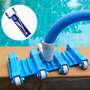 Mudder 4 Pieces Swimming Pool Spa Vacuum Head Handle Replacement Spa Pole Connector with 12 Pieces V-Clips for Swimming Pool Supplies