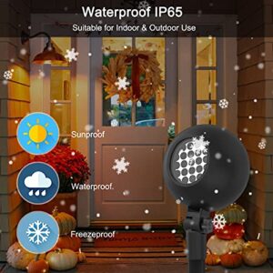 Auxiwa Halloween Lights with Pumpkin Projector Lights Waterproof Outdoor Indoor Holiday Light LED Landscape Lights for Halloween Theme Party Yard Garden Decorations