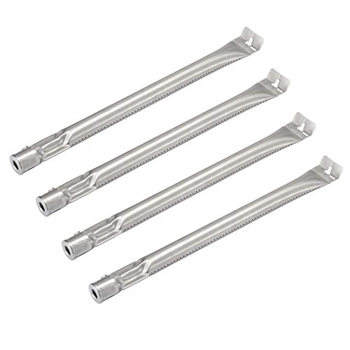 YIHAM KB873 Grill Burner Replacement Parts for Broil-Mate, Huntington and Sterling Gas Grills, 52904-144 Stainless Steel Tube Burner 15 3/4 inch, Set of 4