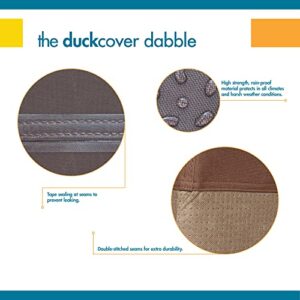 Duck Covers Ultimate Waterproof 86 Inch Square Hot Tub Cover Cap, Outdoor Spa Cover, Mocha Cappuccino