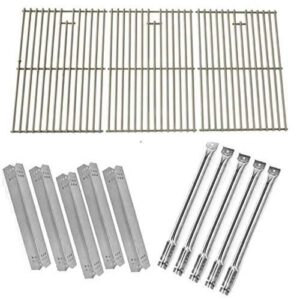 repait kit for 720-0709,720-0709b, 720-0727 gas grill models includes 5 stainless steel burners, 5 heat shields and stainless cooking grids, set of 3