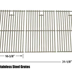 Repait Kit for 720-0709,720-0709B, 720-0727 Gas Grill Models Includes 5 Stainless Steel Burners, 5 Heat Shields and Stainless Cooking Grids, Set of 3