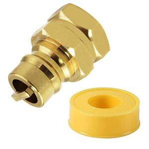 mensi 3/4″ brass female quick connect plug fittings fits duel fuel generator regulator exits connector convert to connect natural quick connect hose