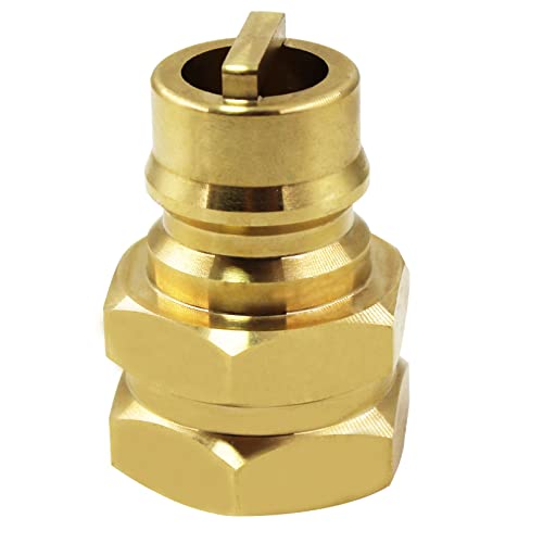 MENSI 3/4" Brass Female Quick Connect Plug Fittings Fits Duel Fuel Generator Regulator Exits Connector Convert to Connect Natural Quick Connect Hose