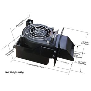 Mydracas DC12V BBQ Fire Starter Air Blower Cooking Blower Big Green Egg Grill Fan for Big Green Egg Kamado Joe Classic,Shorten The Time of Ignite The Charcoal (Upgrade Version)