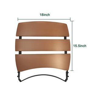 Quantfire Side Shelves Big Green Egg Accessories, Composite 3 Slat Egg Mates for Large Big Green Egg with Folding Side Shelves Replacement Parts Grill & Smoker Accessories