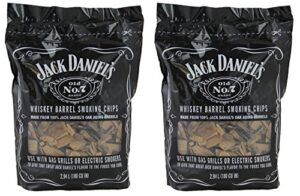 jack daniels 01749 wood cbsgs bbq smoking chips, 2pack (2.94 l)