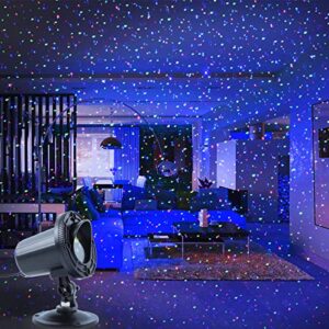 MHAZDZE Christmas Laser Lights Outdoor,Laser Christmas Projector Lights Outdoor with Moving Red and Green and Blue, for Outdoor,Christmas, Holiday