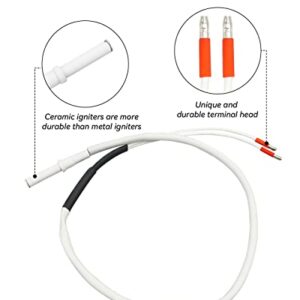 QLZOZB Ceramic Hot Rod Igniter 12V 80W Fit for Green Mountain Grills Jim Bowie Daniel Boone Prime, Replace P-1271 P12V-1028