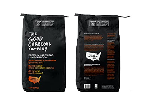 The Good Charcoal Company, Premium Acacia Hardwood Lump Charcoal