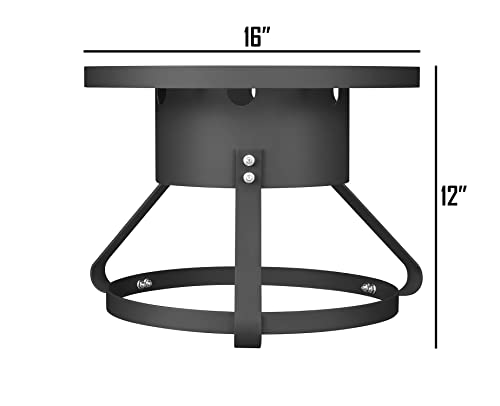 CONCORD Prairie Burner. 16" Single Banjo Jr Outdoor Burner with Stand. Great Stove for Home Brewing, Turkey Frying, Seafood Boils, Etc