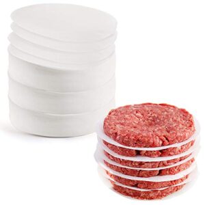 cedilis 1500pcs hamburger patty paper, 4.5in non-stick wax papers, round parchment paper, food-grade burger sheets for patty separating, freezing, bbq, ground beef and turkey
