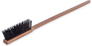 carlisle foodservice products 4577200 carbon steel bristle pizza/bbq oven brush, 39″ overall length