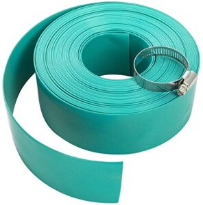aqua select 1½” 200 ft vinyl flexible | swimming pool | backwash hose for swimming pools | includes hose clamp | heavy duty and high strength | uv protected | easy storage