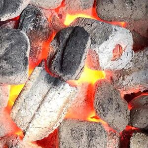 Charcoal King by 7K Charcoal Briquette - All Natural - Additive Free - Biodegradable - Highest Firing Temperature - Extra Long Burning Time - 8.8 lbs