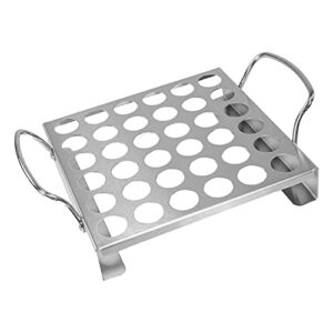 bbq-aid jalapeno poppers grill rack with handles – jalapeno popper holder for grill – easy to pick up – chicken legs & wings or chili – 36 capacity racks- bbq grill and smoker accessories