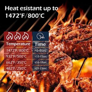 Z GRILLS BBQ Grill Gloves 1472℉ Oven Gloves Heat Resistant Barbecue Silicone Heat Resistant Mitts Smoking Cooking, Universal Size for Barbecue, Baking, Frying, Welding, Cutting