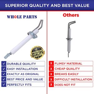 Whole Parts BBQ Grill Burner Ignitor Electrode Part # 008090-000 - Replacement & Compatible with Some Viking Grills - Replaces AP5318792 - Non-OEM Appliance Parts & Accessories - 2 Yr Warranty