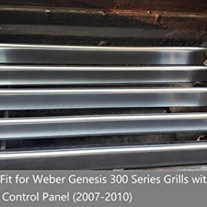 GasSaf 24.5 inch Flavorizer Bar Replacement for Weber 7539, 7540, Genesis 300 Series E-310, E-320, S-310, S-320, EP/CEP 310 & 320 (with Side Mounted Control Panels), 5-Pack Stainless Steel Flavor Bar