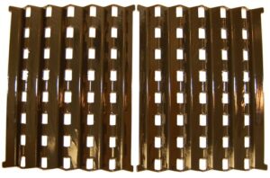 music city metals 90262 porcelain steel heat plate replacement for select brinkmann gas grill models, set of 2